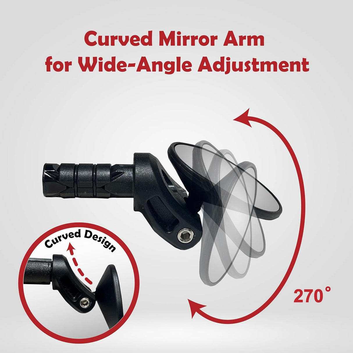 BiKASE Rocket Drop Down Handlebar Mirror