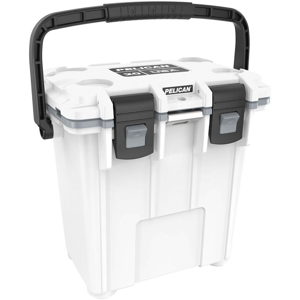 Pelican - 20 Qt Elite Cooler - White/Gray