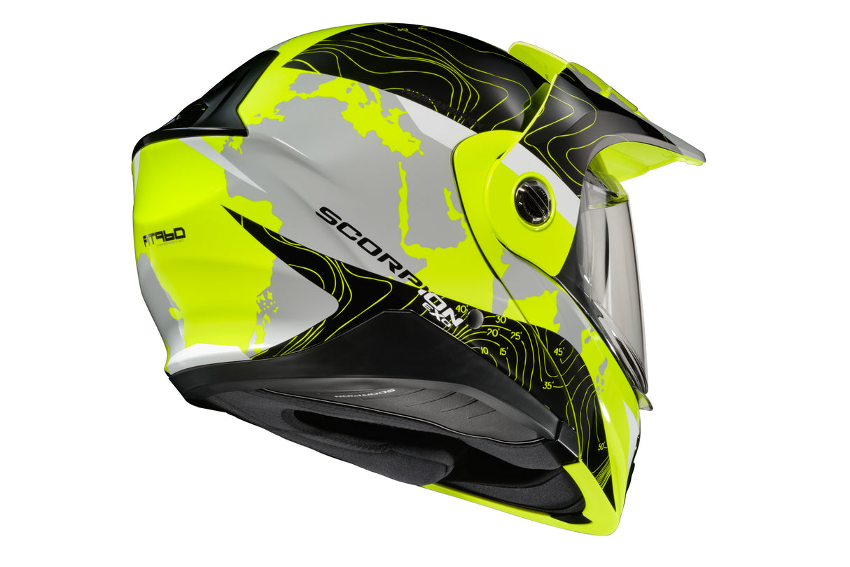 Scorpion - Exo At960 Modular Helmet Topographic Hi Vis/Black Lg