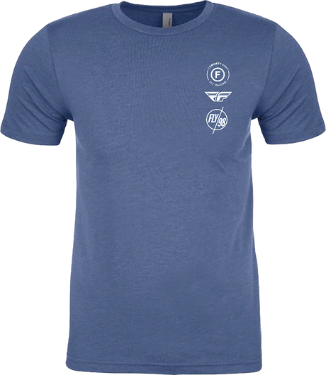 Fly Atom Tee Cool Blue Heather Xl - Cycle City Outdoors
