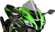 Puig Hi-Tech Parts 8912H Race Windscreen - 14-1/4" - Smoke - ZX10R | Street