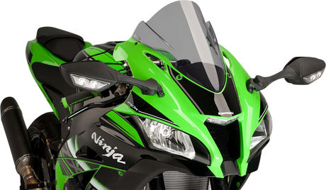 Puig Hi-Tech Parts 8912H Race Windscreen - 14-1/4" - Smoke - ZX10R | Street