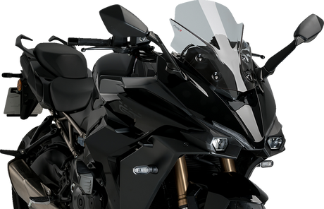 Puig Hi-Tech Parts 21341H Sport Windscreen - 16" - Smoke - GSX-S1000 GT | Street