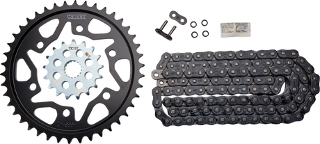 VORTEX CK5166 Chain and Sprocket Kit - WSS - Black - Suzuki GSX-R1000 | Street