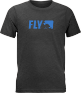 Fly Youth Primary Tee Charcoal Yx - Cycle City Outdoors