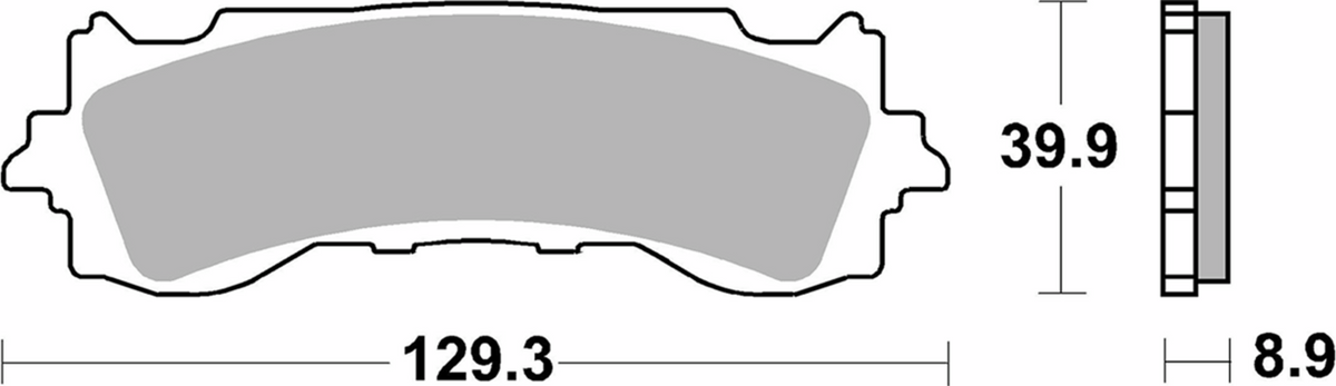 SBS HS Series Sintered Front Brake Pads - 952HS (Honda Gold Wing 2018–2024)