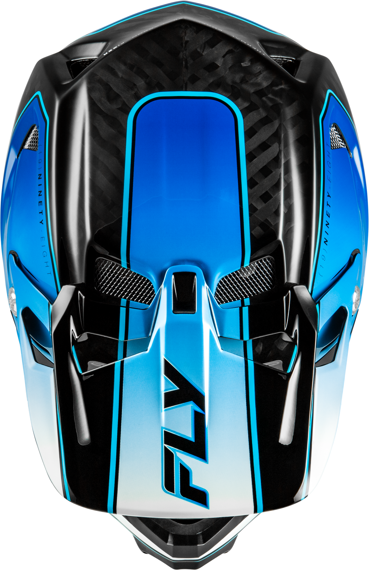 Werx R Flow Carbon Helmet Black Carbon/Blue/White Sm