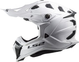 LS2 Subverter EVO Motocross Helmet | Solid | Gloss White | XS–3XL | 700-1021