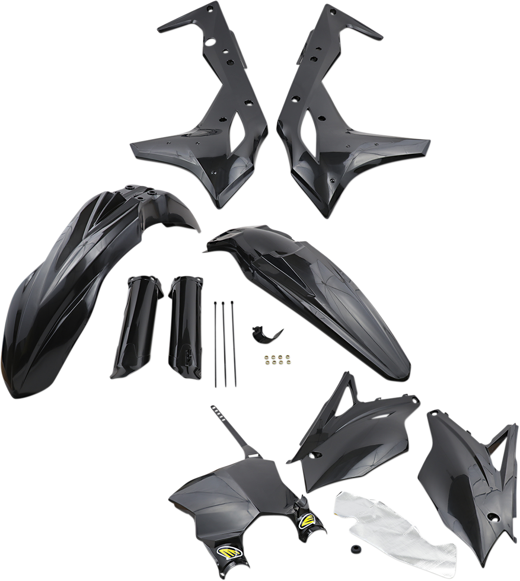 Cycra 1CYC-9319-12 Body Kit - Powerflow - Black - Kawasaki - KX '17-'20 | Off-Road