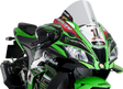 Puig Hi-Tech Parts 9849W Race Windscreen - 14-1/4" - Clear - Kawasaki | Street