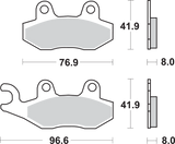 SBS Sintered Brake Pads - 611SI (Kawasaki / Yamaha / Hisun / Massimo / Bennche / Can-Am 1987–2026)
