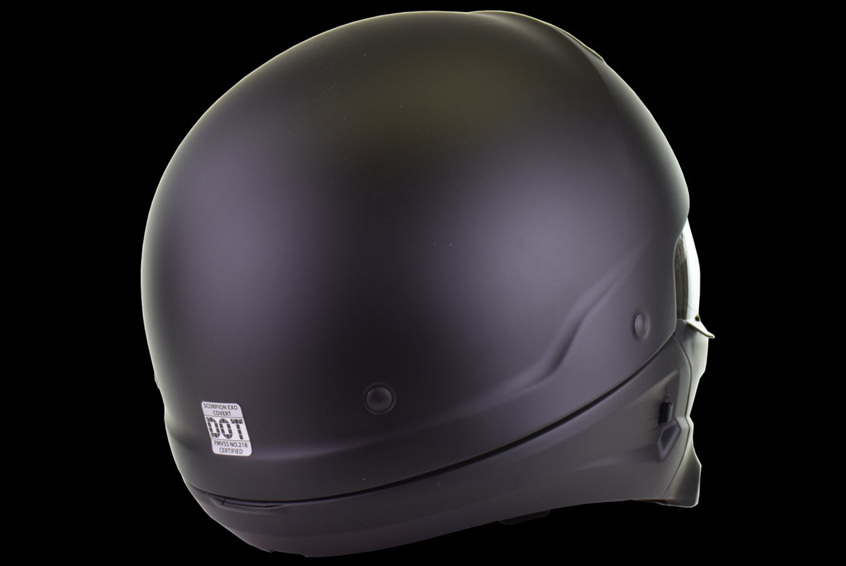 ScorpionEXO - Covert Solid Helmet - Matte Black - Medium (open box)