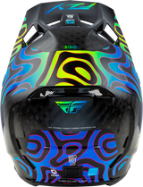 Formula S Carbon Zen Helmet Black Carbon/Blue/Yellow Md - Cycle City Outdoors