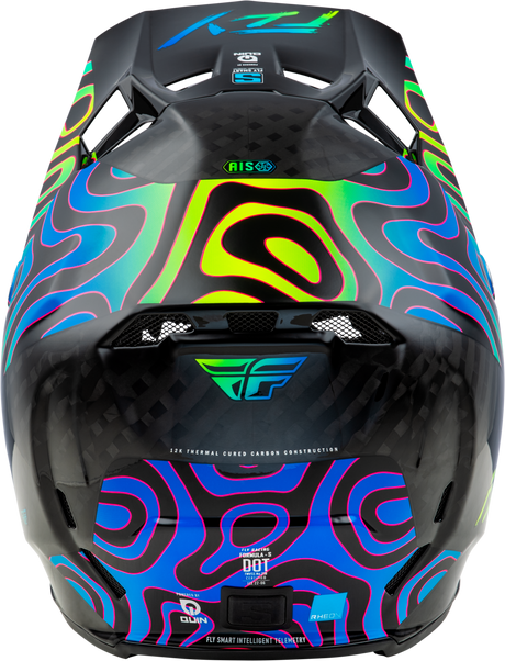 Formula S Carbon Zen Helmet Black Carbon/Blue/Yellow Xs - Cycle City Outdoors