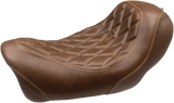 MUSTANG Wide Tripper Seat - Diamond - Brown 75043