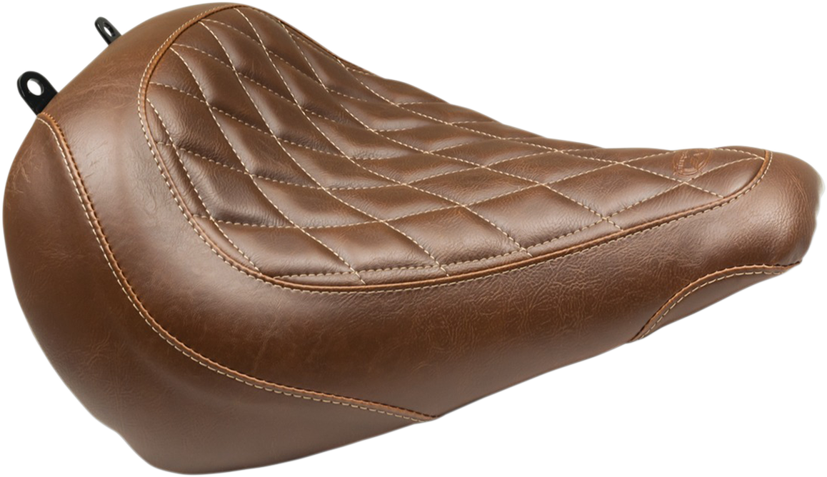 MUSTANG Seat - Wide Tripper* Solo - without Backrest - Diamond - Brown 83023