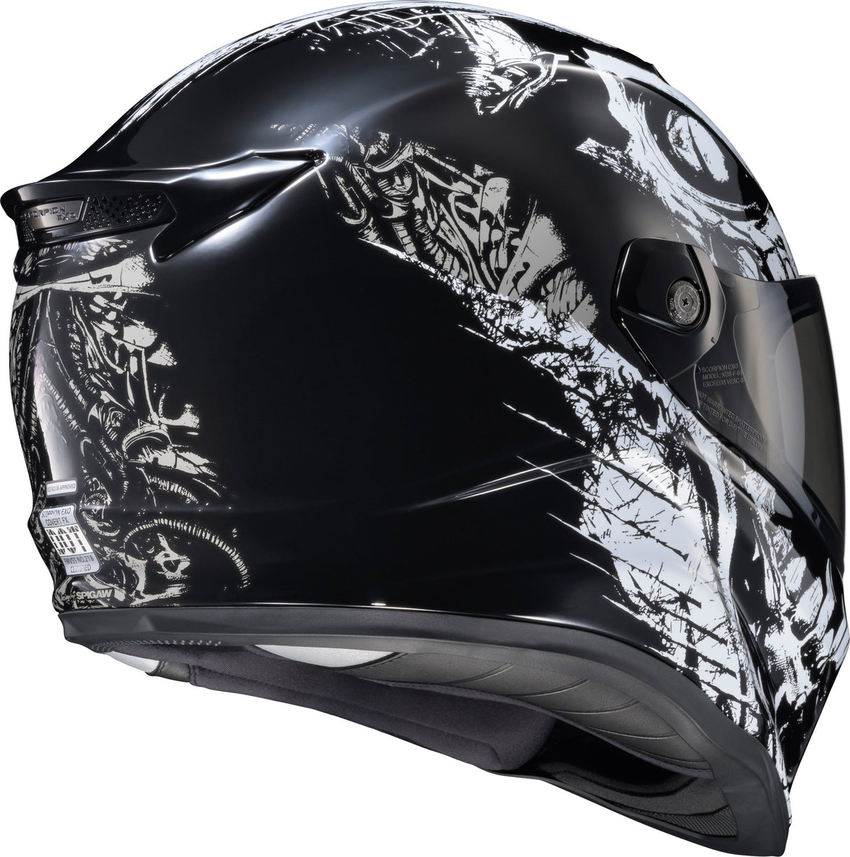Scorpion Covert Fx Full Face Helmet Caiman Gloss Black
