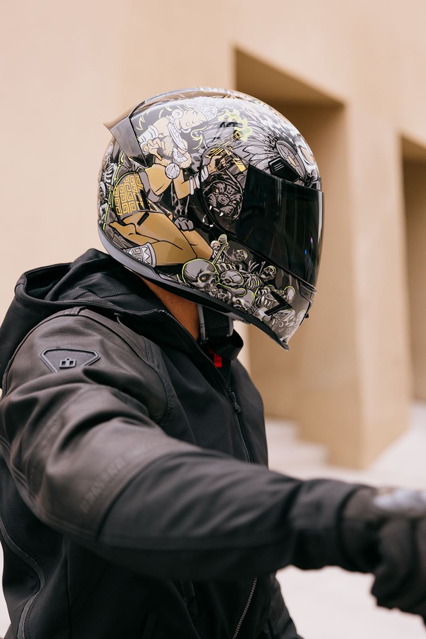 ICON Airframe Pro™ Helmet - Aztec Nine - Gold