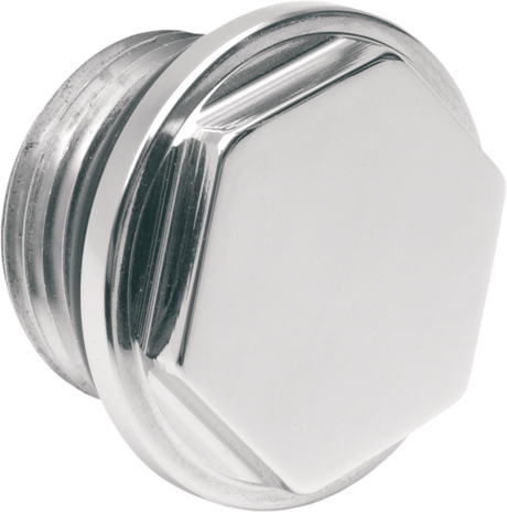 DRAG SPECIALTIES Fuel Tank Outlet Plug - Chrome L22-0044 - Cycle City Outdoors