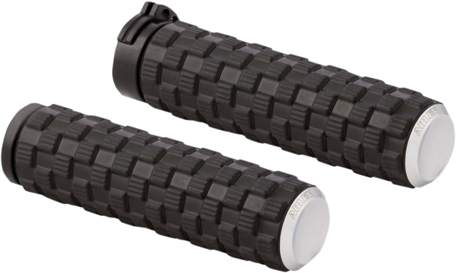 ARLEN NESS Air Trax Grips - Cable - Chrome 07-351