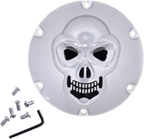 DRAG SPECIALTIES Skull Derby Cover - Chrome - 6-Hole 33-0067SKD