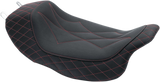 MUSTANG Revere Solo Seat - Diamond - Red Stitched 75130AB