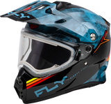 Trekker Cw Conceal Helmet Elec Shld Slate/Black/Red Xs - Cycle City Outdoors