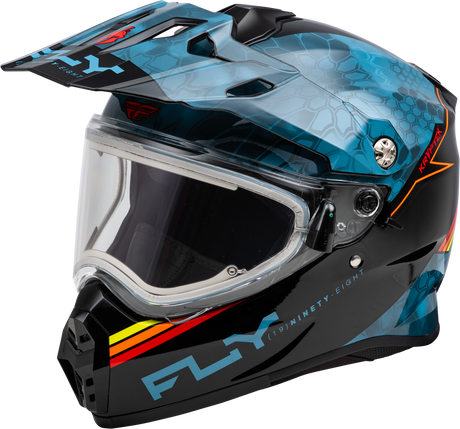 Trekker Cw Conceal Helmet Elec Shld Slate/Black/Red Xs - Cycle City Outdoors