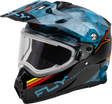 Trekker Cw Conceal Helmet Elec Shld Slate/Black/Red Lg - Cycle City Outdoors