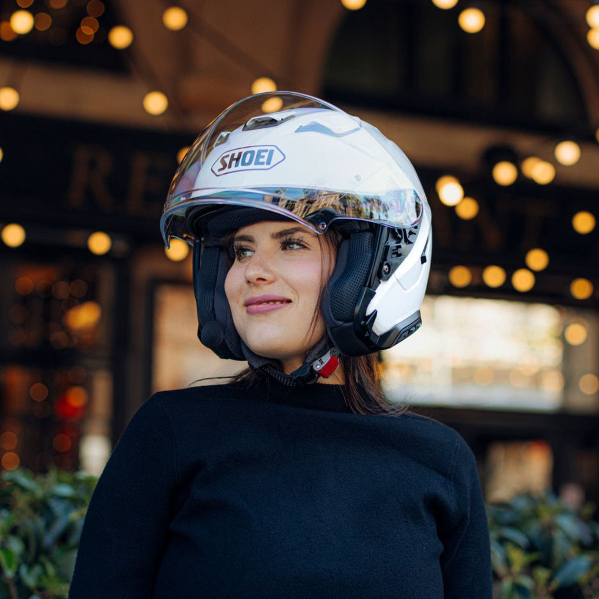 Shoei J-Cruise 3 Open-Face Motorcycle Helmet | AIM Shell, Multi-Density EPS & Integrated Spoiler