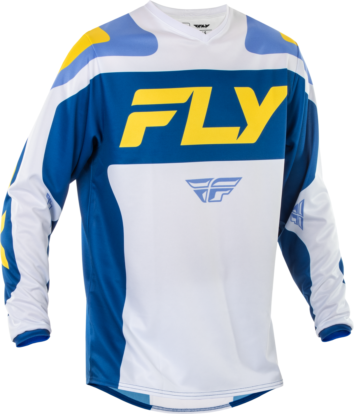 F 16 Jersey White/Dark Blue/Yellow 4x - Cycle City Outdoors