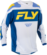 F 16 Jersey White/Dark Blue/Yellow 4x - Cycle City Outdoors