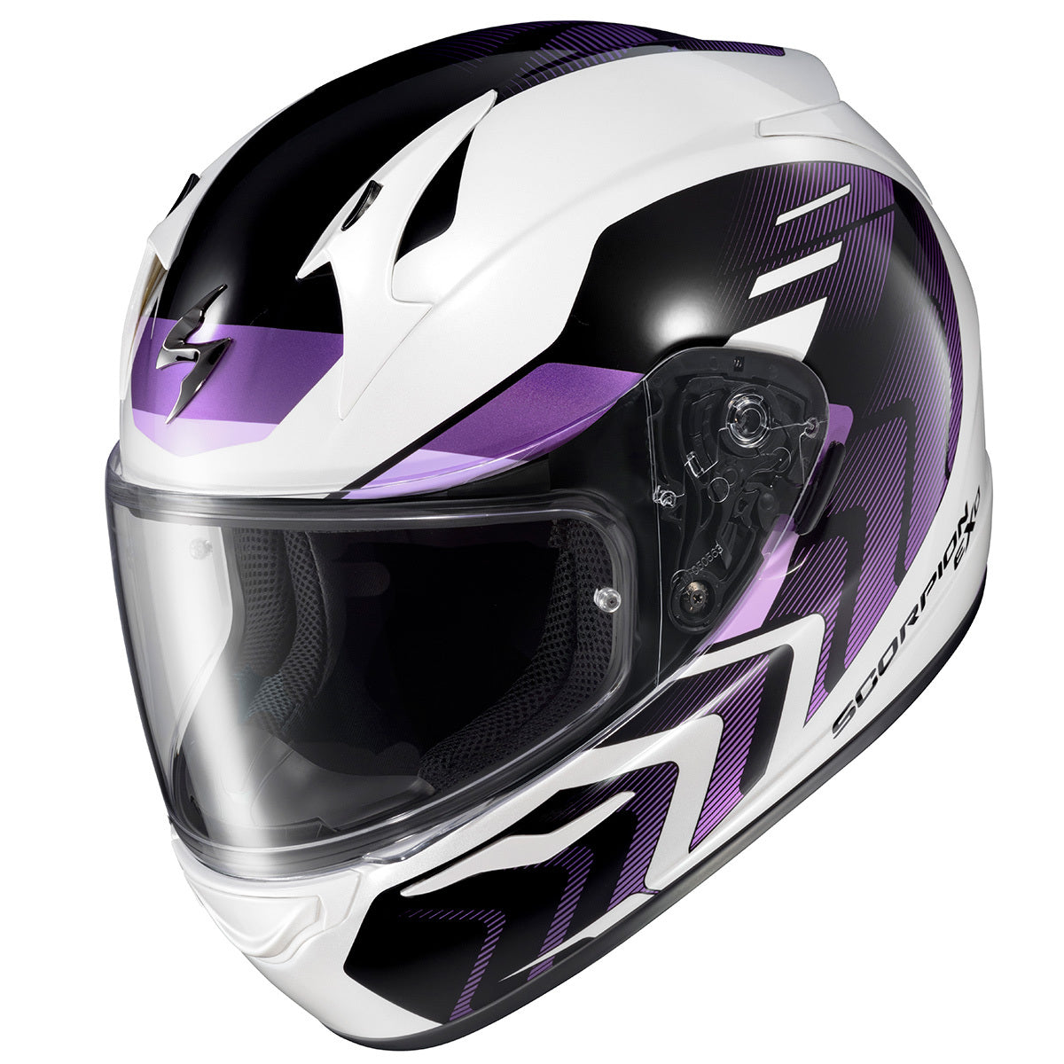 Scorpion - Exo R320 Full Face Helmet Alchemy White/Purple Xl