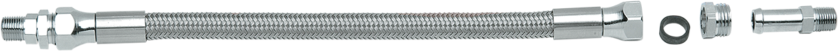DRAG SPECIALTIES Universal Oil Line - Stainless Steel - 8" 608 - Cycle City Outdoors