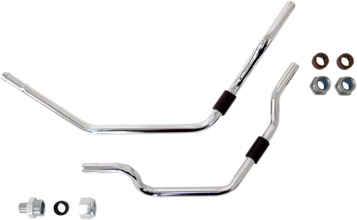 DRAG SPECIALTIES Oil Filter Line Kit - Chrome - Softail 74915 - Cycle City Outdoors