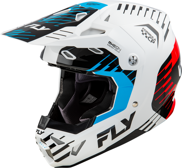 Formula Cp Slice Helmet White/Red/Cyan Sm - Cycle City Outdoors