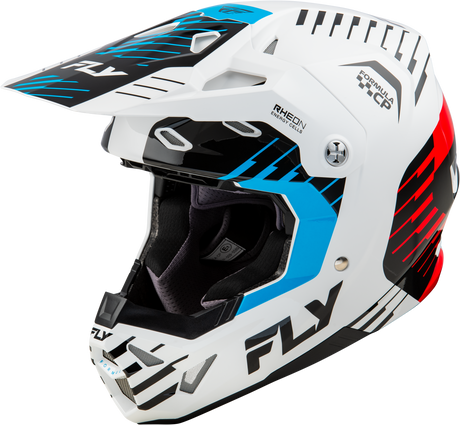 Formula Cp Slice Helmet White/Red/Cyan Xl - Cycle City Outdoors