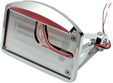 DRAG SPECIALTIES Side Mount Taillight/License Plate Mount - Flat Horizontal - Half-Moon 28-6042LEDBX1 - Cycle City Outdoors