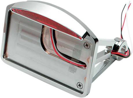 DRAG SPECIALTIES Side Mount Taillight/License Plate Mount - Flat Horizontal - Half-Moon 28-6042LEDBX1 - Cycle City Outdoors