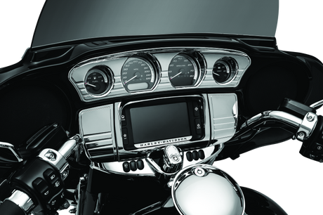 Kuryakyn Tri-Line Gauge Trim 14-Up Touring Models Chrome - Cycle City Outdoors