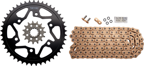 VORTEX CKG6457 Chain and Sprocket Kit - HFRS - Gold - Yamaha FZ/MT-10 | Street