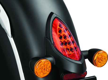 Kuryakyn Tail Light Top Trim Satin Black - Cycle City Outdoors