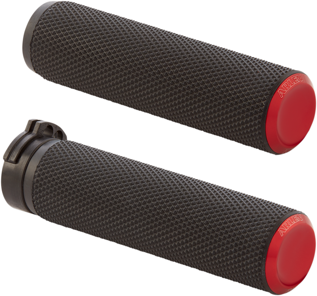 ARLEN NESS Knurled Grips - Cable - Red 07-336