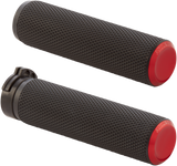 ARLEN NESS Knurled Grips - TBW - Red 07-346