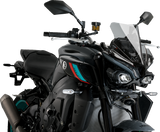Puig Hi-Tech Parts 21361H New Generation Sport Windshield - 14" - Smoke - MT-10/SP | Street
