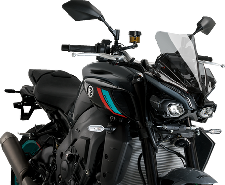 Puig Hi-Tech Parts 21361H New Generation Sport Windshield - 14" - Smoke - MT-10/SP | Street