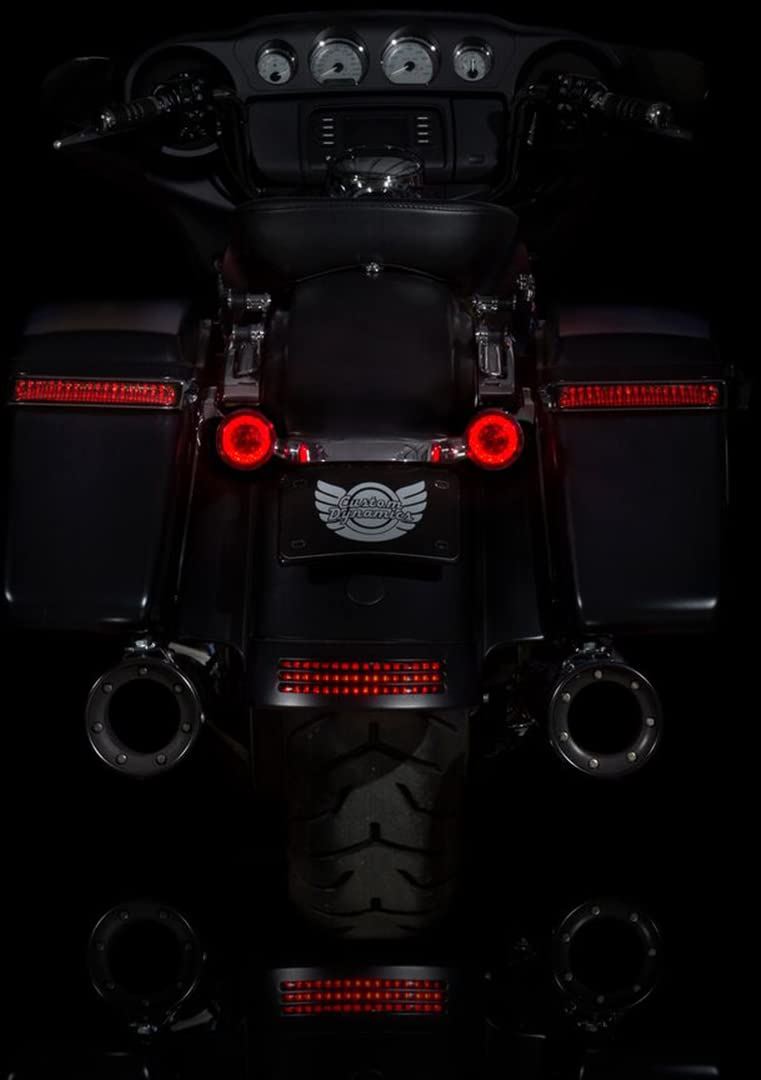 Custom Dynamics - Rear Turn Signal Insert - 1157 Bases - Red - Cycle City Outdoors