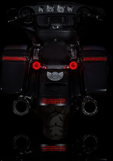 Custom Dynamics - Rear Turn Signal Insert - 1157 Bases - Red - Cycle City Outdoors
