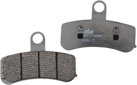 SBS Organic Base Front Brake Pads - 853H.CT (Harley-Davidson FXDB Street Bob / FXDF Fat Bob / FXDWG Dyna Wide Glide 2008–2017)