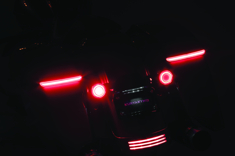 Kuryakyn Tracer L.E.D. Turn Signal Inserts Red/Red Smoke Lens Rear - Cycle City Outdoors